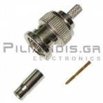 CONNECTOR BNC ΑΡΣΕΝΙΚΟ  RG-58  CRIMP (TEFLON)