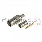 Connector BNC Θηλυκό  RG-58 Crimp Απλό