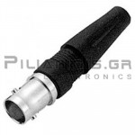 CONNECTOR BNC ΘΗΛYKO  RG-58 ΠΛΑΣΤIKO ΚΑΛΥΜΑ