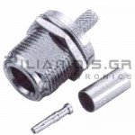 CONNECTOR Ν ΘΗΛΥΚΟ  RG-58 CRIMP