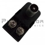 CONNECTOR PAL ΑΡΣΕΝΙΚΟ ΜΕΤΑΤΡΟΠΕΑΣ ΠΡΟΣΑΡΜΟΓΗΣ 75Ω/300Ω