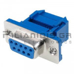 CONNECTOR D-SUB ΘΗΛYKO  9pin ΓΙΑ IDC FLAT ΚΑΛΩΔΙΟ