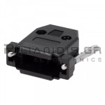 ΚΑΠΑΚΙ ΓΙΑ CONNECTOR D-SUB 15pin ΜΕ ΜΑΚΡΙΕΣ ΒΙΔΕΣ ΜΑΥΡΟ