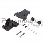 Cover for Connector D-SUB 15pin Angle (90℃) & Straight Black