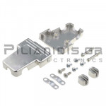 Cover for Connector D-SUB 15pin Angle (90℃) Straight Silver