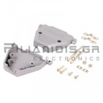 Cover for Connector D-SUB 37pin with Long Screws Grey