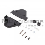 Cover for Connector  D-SUB 37pin Angle (90℃) & Straight Black
