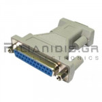 ADAPTOR D-SUB 9pin ΘΗΛΥΚΟ - 25pin ΘΗΛΥΚΟ