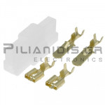 Plug 6.3mm | Male + Female 2.5mm | 2pin