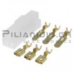 Plug 6.3mm | Male + Female 2.5mm | 3pin