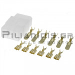 Plug 6.3mm | Male + Female 2.5mm | 6pin