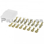 Plug 6.3mm | Male + Female 2.5mm | 8pin