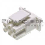 Plug MATE-N-LOK Universal 6.35mm  6pin Male Cable