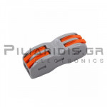 Κλέμμα Κουμπωτή CAPS 2pins,  0.08 - 4.0mm², 32A/600V