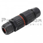 Waterproof Connector | 3pins | 0.5 - 4.0mm² |Cable (Ø7-10mm) | 32A/450V | IP68
