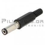 CONNECTOR DC 2.10mm x 5.50mm ΜΑΚΡΥ