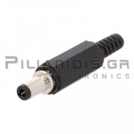 Connector DC 2.10mm x 5.50mm Με Λαμάκι