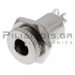 CONNECTOR DC ΣΑΣΙ ΜΕ ΒΙΔΑ 2.50x5.50mm