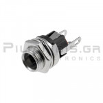 CONNECTOR DC ΣΑΣΙ 2.50x5.50mm + ΔΙΑΚΟΠΤΗ (ON/OFF)