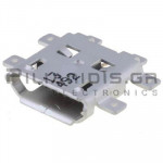 CONNECTOR USB micro B 5pin(ΕΠΙΧΡΥΣΑ) ΘΗΛΥΚΟ PCB SMT