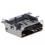 Connector HDMI 19pin Θηλυκό SMT Γωνία 90ο