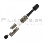 CONNECTOR ΘΗΛΥΚΟ ΙΣΙΟ 6pin ΒΙΔΩΤΟ  ΜΕΤΑΛΛΙΚΟ