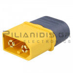 Connector DC 2pin 60A/500V Male Solder Gold