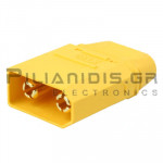 Connector DC 2pin 90A/500V Male Solder Gold