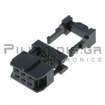 Connector IDC 2.54mm ΚΑΛΩΔΙΟΥ 1.27mm ΘΗΛYKO ΙΣΙΟ 2x3pins