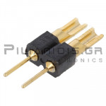 Pin header THT 2.54mm ΑΡΣΕΝΙΚΟ ΙΣΙΟ 1x2pins Soldering