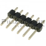 Pin header THT 2.54mm ΑΡΣΕΝΙΚΟ ΙΣΙΟ 1x6pins