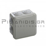 Watertight Box Plastic 84x84x50mm  With Cap IP54