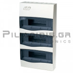 Surface Distribution Box | 36 Modules (3x12) | IP40 | Transparent Door | 497x264x99mm