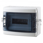 Surface Distribution Box | 12 Modules (1x12) | IP65 | Transparent Door | 246x310x148mm