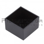Κουτί Κατασκευής ABS Πλαστικό Π:32.3 x M:32.3 x Υ:20mm Μαύρο
