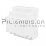 Construction Box DIN-Rail Plastic W:70 x L:90 x H:65mm Grey