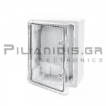 Construction Box ABS Plastic W:300 x L:200 x H:130mm IP65 Grey With Transparent Door