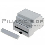 Construction Box DIN-Rail Plastic W:71 x L:90 x H:58mm Grey