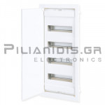 Flush Mounting  48+8 Modules | 4 Rows | Plastic/Metal | IP40 | White Door