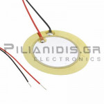 Piezoelectric without built-in generator 27mm(20mm)  2.0KHz 30V with Cable