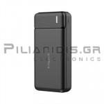 PowerBank 20000mAh | PD3.0 & QC3.0 | Out: 2xUSB 1x Type C | Li-Poly | Μαύρο