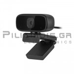 Web Camera HD 1280x720p / 30fps + Μικρόφωνο  USB2.0 & 3.5mm Stereo