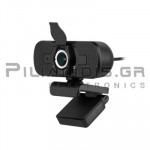 Web Camera Full HD 1920x1080p / 30fps + Μικρόφωνο  USB2.0