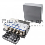 Antenna Outdoor Splitter | 4 x Way | 5-870MHz | DC Pass | Plug F