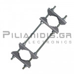 Steel Mast Clamp Double | Ø60 x 260mm | Galvanized