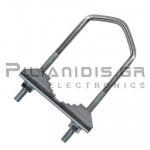 Steel Mast Clamp | Ø60 x 150mm | Galvanized