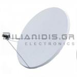 Satellite Dish Ø136cm | Steel | White