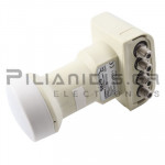 LNB Quattro | 4 x Ways | 0.3dB | RFin: 10.7-12.75GHz