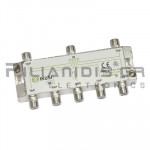 Antenna Splitter | 6 x Way | Tap-Off 15dB | 5-2400MHz | DC Pass | With Plug F