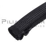 Cable Tube Polyester with Zipper | 20mm | Black | 2m